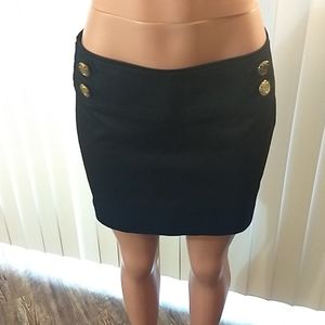 NWT Express Black Sailor mini skirt Sz 8
